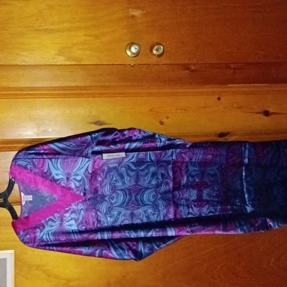 Winlar, long satin caftan,one size fits all - Picture 4 of 4